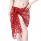 New belly dancing clothes waist chain sequin water velvet square scarf dance performance clothes sequin hollowed out waist sealing waist towel hip towel