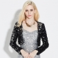 Adult sequin costume cardigan coat fashion party evening dress stage performance dress short female