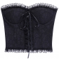 Europe and the United States fashion sexy dark Spice girl lace bra vest street trend slim top showing chest