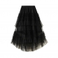 The new versatile mesh long skirt hierarchical heavy workmade cake skirt half -body skirt irregular thin yarn skirt women