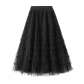 Net yarn cake half -body skirt female spring and autumn new skirt fairy white gauze skirt pleated long skirt