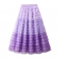 The new gradient layer of the mesh cake skirt puffed skirt multi -level large large skirt skirt