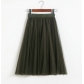 2023 spring and summer new mesh skirt sweet princess skirt big jai gauze skirt puffed skirt in the long skirt