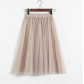 2023 spring and summer new mesh skirt sweet princess skirt big jai gauze skirt puffed skirt in the long skirt