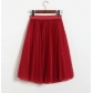 2023 spring and summer new mesh skirt sweet princess skirt big jai gauze skirt puffed skirt in the long skirt