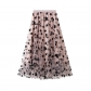 Velvet mesh skirt female summer mid -long long vertical vertical skirt super fairy pleated skirt