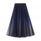 Starry Sky Gradm Skirt pleated long skirt Women's net yarn skirt new foreign aura autumn and winter big skirt