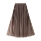 Starry Sky Gradm Skirt pleated long skirt Women's net yarn skirt new foreign aura autumn and winter big skirt