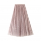 Starry Sky Skirt Female Autumn and Winter Skirt Fairy A -Shadow Middle Long Skirt Sencers Sequenant Star Net Skirt