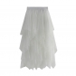 New autumn costume, high waist, thin waist, thin super immortal buds irregular net yarn skirt women