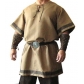 Armored LARP's Medieval Viking Red color Renaissance fashion coat costume