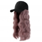 Wig female with hat wig fashion new natural duck cap one piece wig cap water ripple long roll found goods