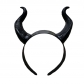 Maleficent Black Horn Hair Hoop Dark Ball Decorate Halloween perimeter
