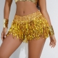 Sequenant skirt Slot skirt Latin dance skirt stage DS performance service female sequins running shorts bars performance service