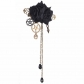 Steampunk Mechanical Gear Rose Lolita Gothic tassel Crystal Brooch pin collar pin hair clip Hair accessories