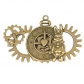 Euro-american Retro Brooch Steampunk Gear Double wing Brooch