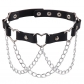 Original dark neck strap collar collar female interest metal chain love PU quality tassel clavicle chain necklace