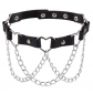 Original dark neck strap collar collar female interest metal chain love PU quality tassel clavicle chain necklace