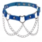 Original dark neck strap collar collar female interest metal chain love PU quality tassel clavicle chain necklace