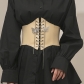 Euro-american style women's elastic restraint waist seal butterfly chain wide waist seal 100 match Millennium Spice Girl decorative belt