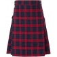 Hot selling Scottish festival skirt men's plaid pleated skirt against color