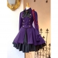 Medieval Renaissance Retro Gothic dress bow Long Sleeve peplum steampunk cosplay