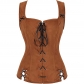 New Renaissance steampunk pirate vest Medieval lace-up vest for women