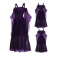 New goth vintage gauze dress Halloween Cross-border Cocktail ball cosplay Goth women's dress