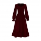 Medieval retro Gothic V-neck dress sells well new Renaissance pastoral women's skirt stage wear