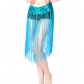 Belly Dance Waist Chain Waist Towel Elastic glitter fringe arm towel glitter tribal waist towel nightclub fringe dance skirt