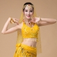 Belly dance clothing top new bra belly dance beaded embroidered bra practice clothing upper belt chest pad sequin lacing