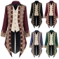 Men's steampunk medieval jacket Gothic Victorian Frock coat uniform