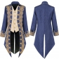 Men's steampunk medieval jacket Gothic Victorian Frock coat uniform