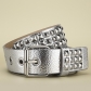 Euramerican Square beaded rivet belt metal pyramid belt men's and women's belts Punk Penttaurus