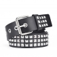 Euramerican Square beaded rivet belt metal pyramid belt men's and women's belts Punk Penttaurus