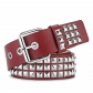 Euramerican Square beaded rivet belt metal pyramid belt men's and women's belts Punk Penttaurus