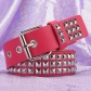 Euramerican Square beaded rivet belt metal pyramid belt men's and women's belts Punk Penttaurus