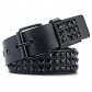 Euramerican Square beaded rivet belt metal pyramid belt men's and women's belts Punk Penttaurus