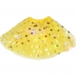 Europe and the United States hot gold polka dot led with light skirt tutu hair bright piece mesh gauze skirt adult half skirt Pengpeng skirt