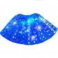 Europe and the United States hot gold polka dot led with light skirt tutu hair bright piece mesh gauze skirt adult half skirt Pengpeng skirt