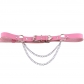 New punk fashion belt waist chain tide female PU leather chain love heart belt