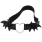 Sexy hollowed out peach heart Love Garter simple personality bat wings leather high elastic thigh ring garter