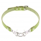 Personality simple PU leather interlocking collar fashion belt buckle collar punk Harajuku sexy ring necklace choker