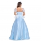 Halloween role play Cinderella Sissi dress costume costume stage costume drama dress