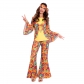 Halloween new couple clothes 70's retro hippie disco costume Indian hominid indigenous costume