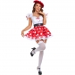 M-XL playful Mickey outfit big polka dot dress COS Halloween costume lead female Minnie made costume