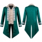 Euro-american men's steampunk medieval tuxedo Gothic Victorian jacquard coat uniform