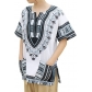 RaanPahMuang new Dashiki Hiji clothing men's European American African shirt short sleeve