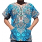 RaanPahMuang new Dashiki Hiji clothing men's European American African shirt short sleeve