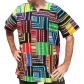 RaanPahMuang new Dashiki Hiji clothing men's European American African shirt short sleeve